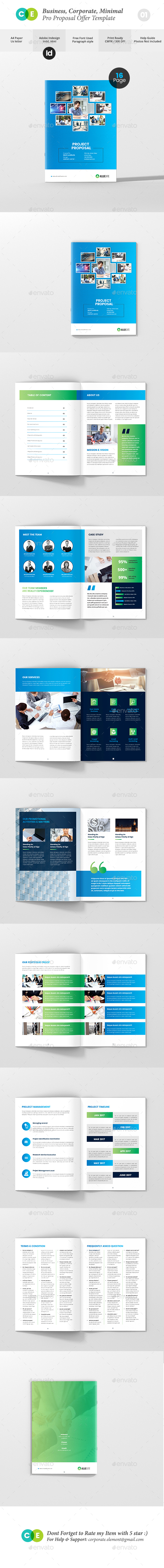 Clean Corporate Minimal Proposal Template V01 - Proposals & Invoices Stationery