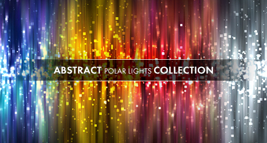 Abstract particles polar lights collection