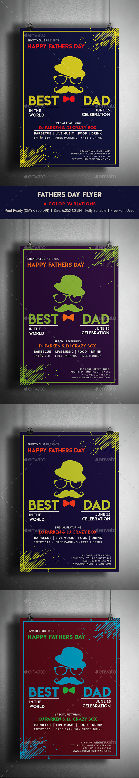 Fathers Day Flyer - Events Flyers