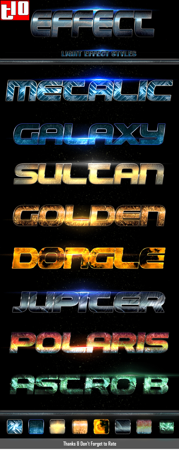 Light Text Effect 4 - Text Effects Styles