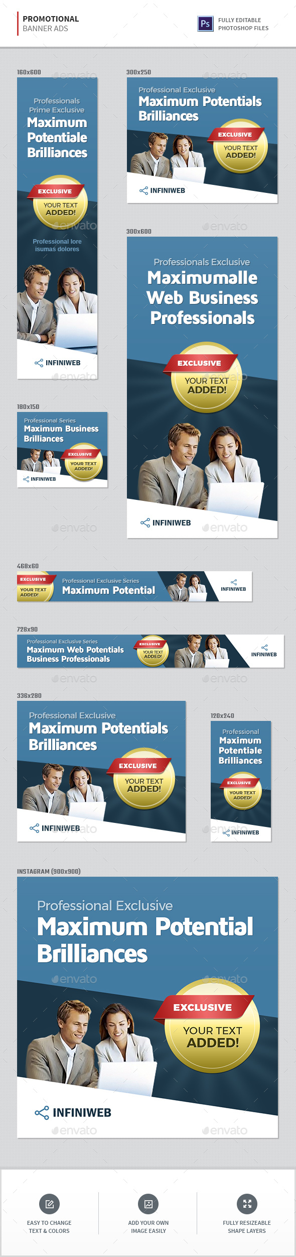 Promotion Banners - Banners & Ads Web Elements