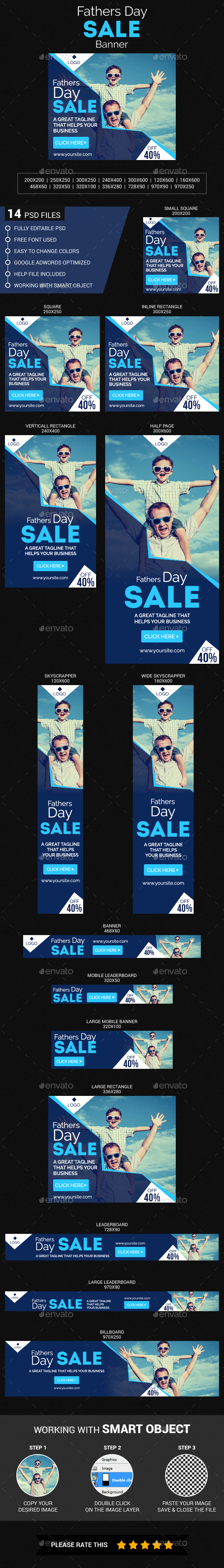 Fathers Day Sale - Banners & Ads Web Elements