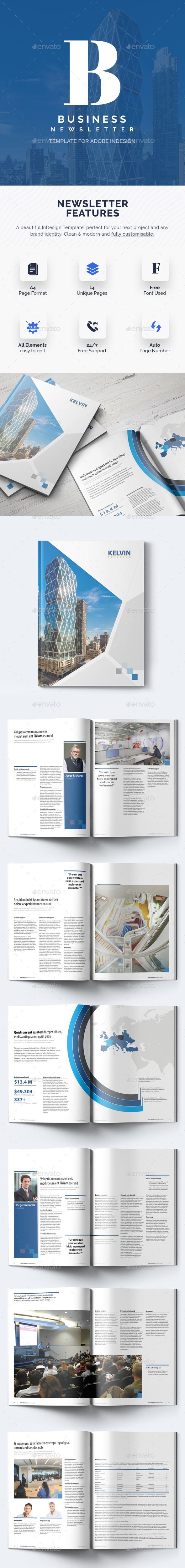 Attractive Business - Newsletter Template - Newsletters Print Templates
