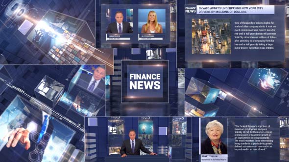 Finance News Broadcast Package