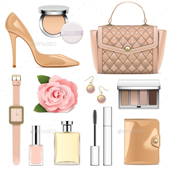 Vector Fashion Accessories Set 2 - Commercial / Shopping Conceptual