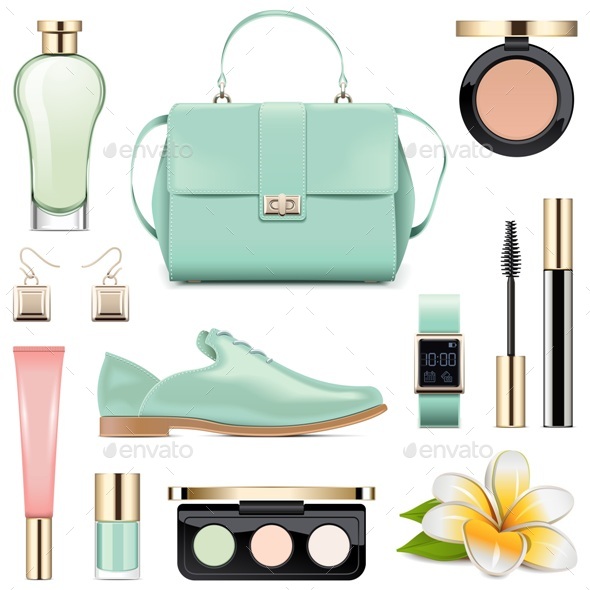 Vector Fashion Accessories Set 5 - Commercial / Shopping Conceptual