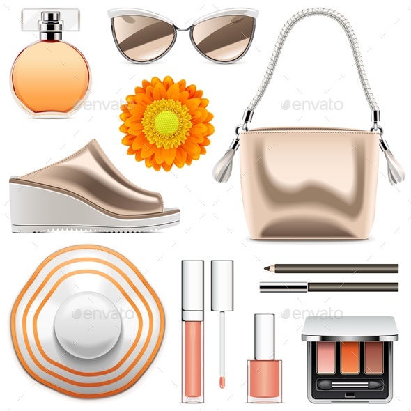 Vector Fashion Accessories Set 6 - Commercial / Shopping Conceptual