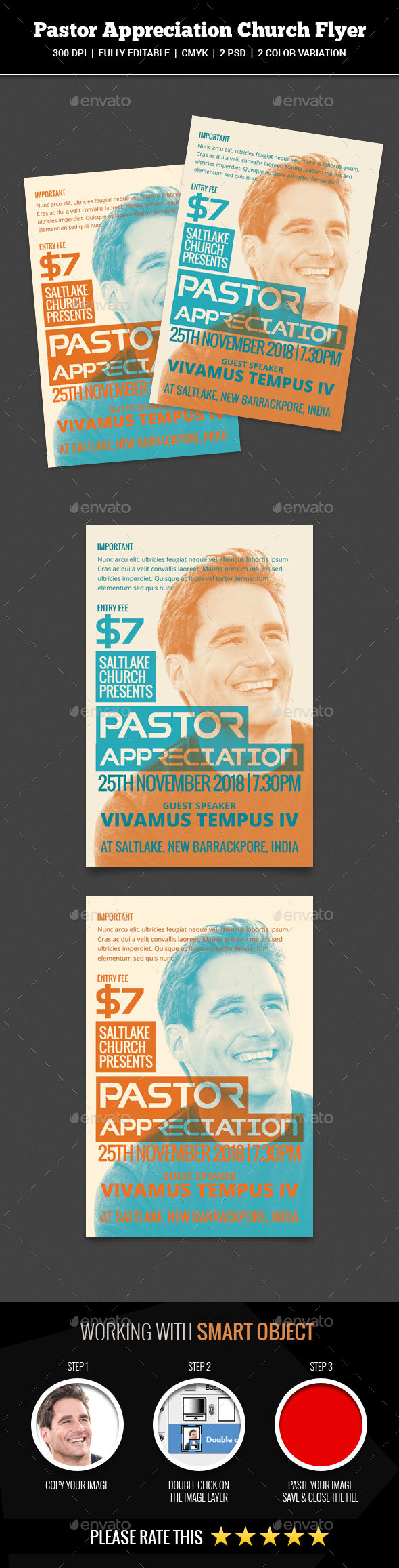 Pastor Appreciation Church Flyer - Church Flyers