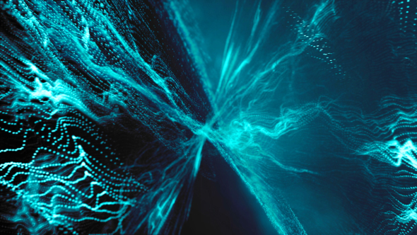 Digital Abstract Wave Particles Form alt