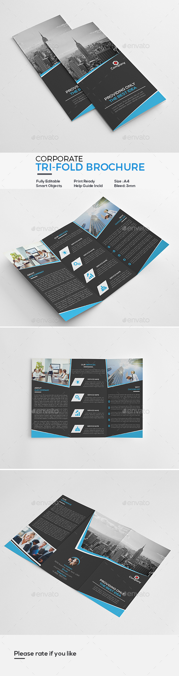 Corporate Tri-Fold Brochure - Corporate Brochures