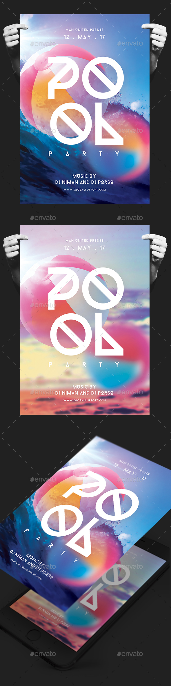 Pool Party Flyer - Clubs & Parties Events