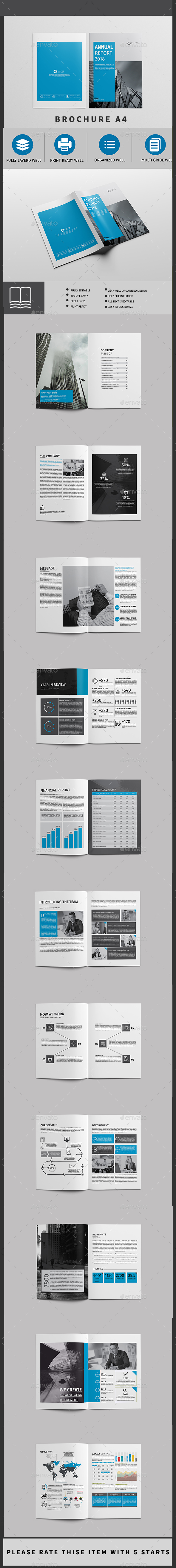 Annual Report 24 page - Brochures Print Templates