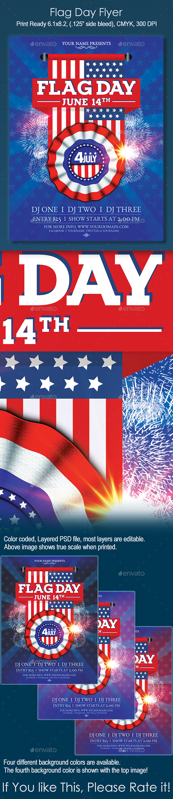 Flag Day Flyer - Holidays Events