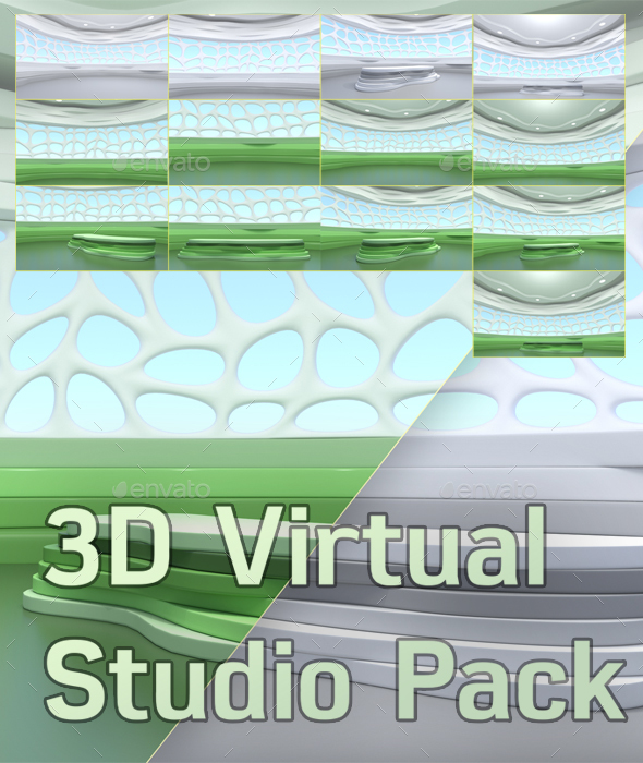 3D Rendering of Virtual Studio - 3D Backgrounds