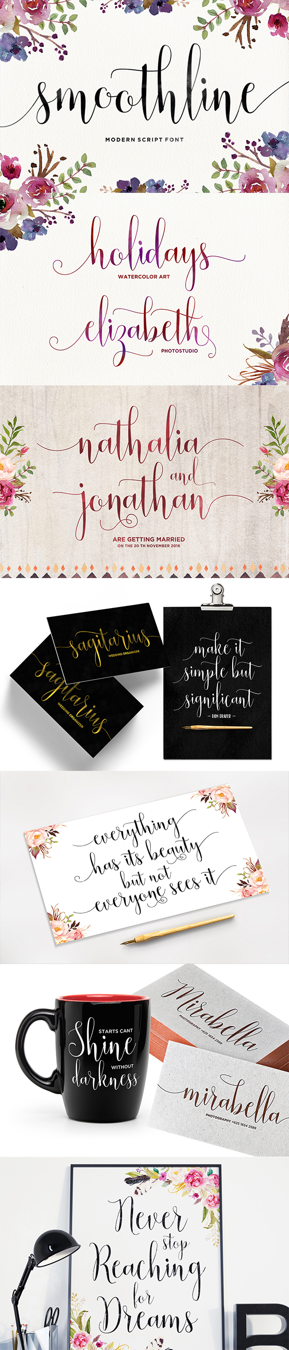 Smoothline Script - Script Fonts