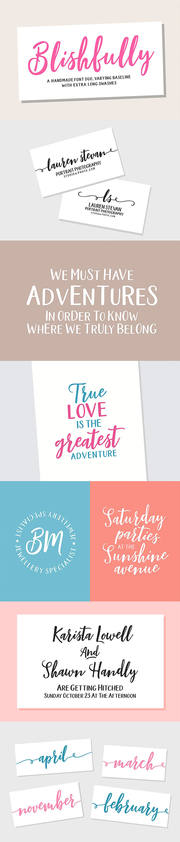 Blishfully Script - Script Fonts