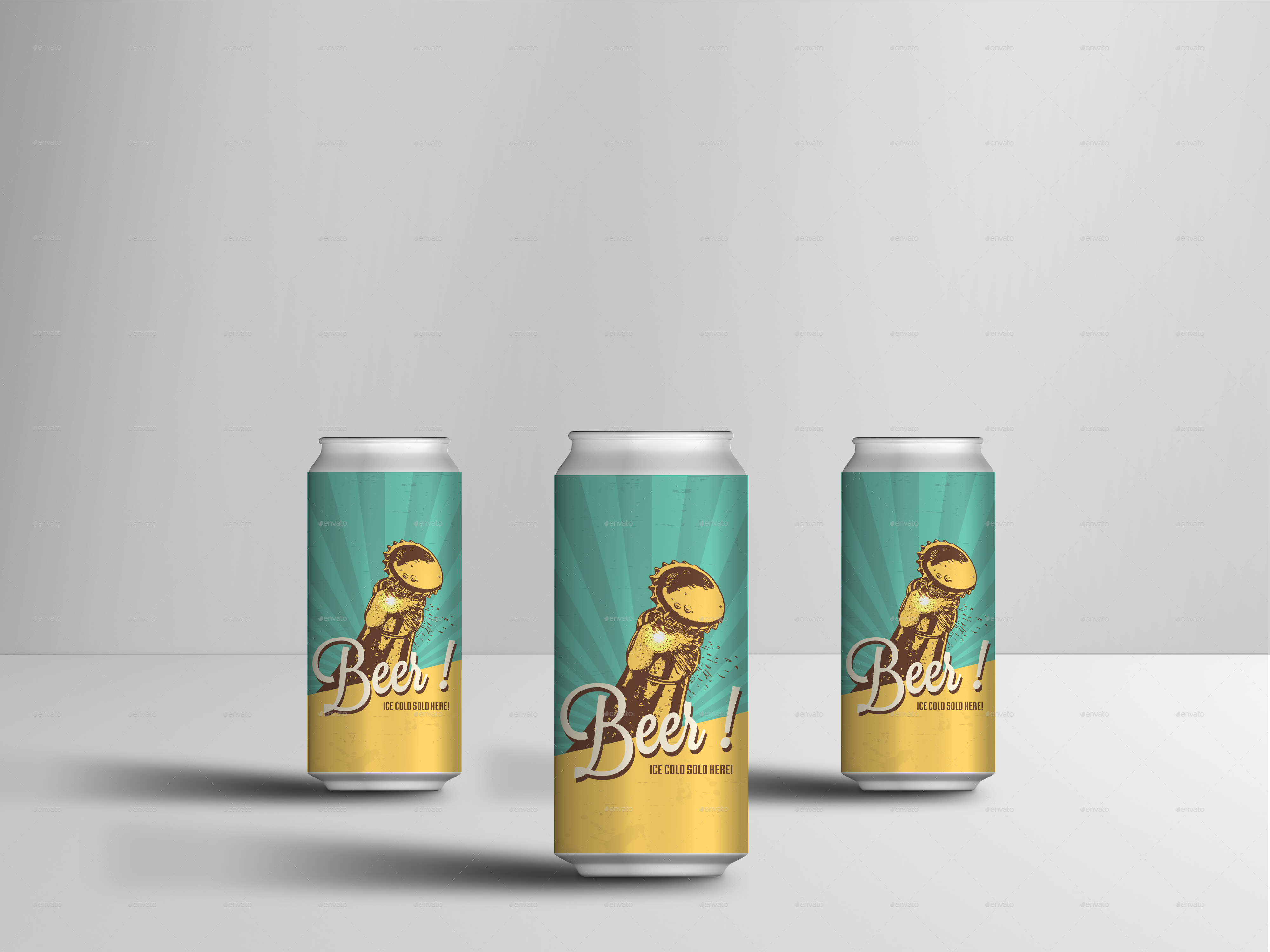 Download 500ml Soda or Beer Can Mock-up by designsmill | GraphicRiver