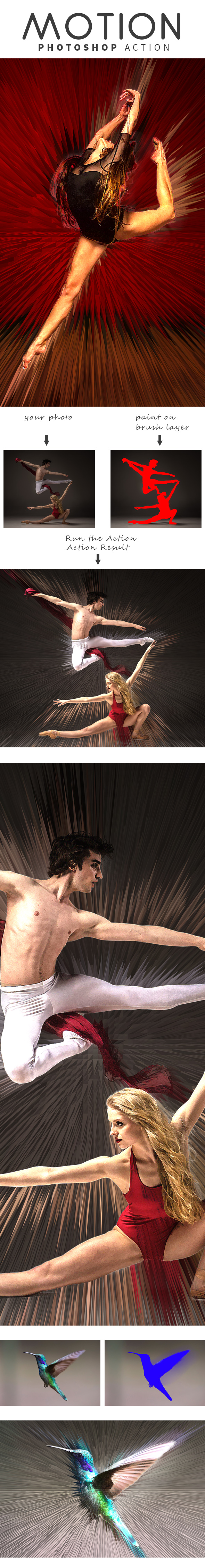 MOTION Photoshop Action - Actions Photoshop