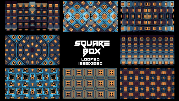 SquareBox Background Loops Pack, Motion Graphics | VideoHive