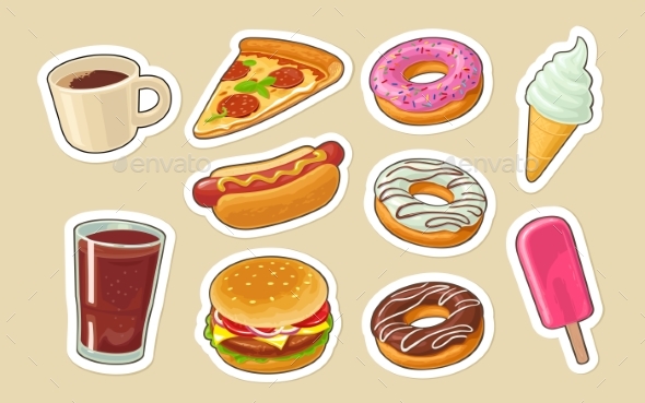 Fast Food Set - Food Objects