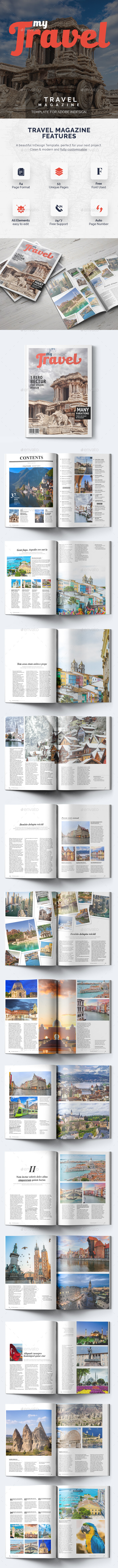 My Travel - 53 Pages Magazine Template - Magazines Print Templates