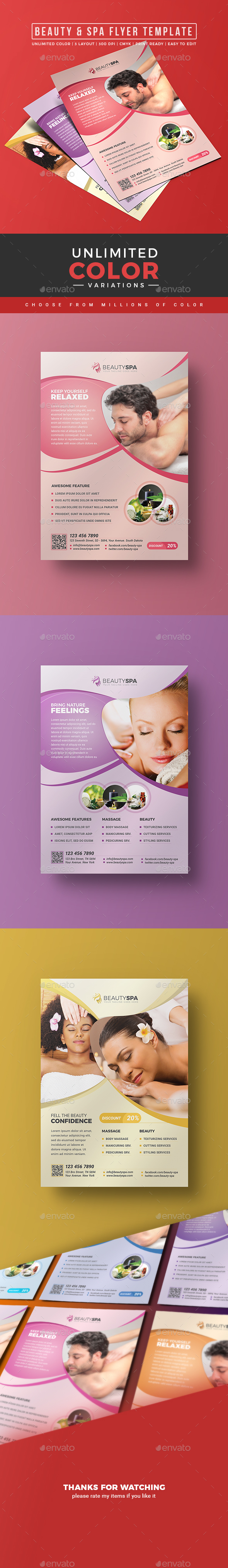 Spa Flyer / Beauty Flyer - Corporate Flyers