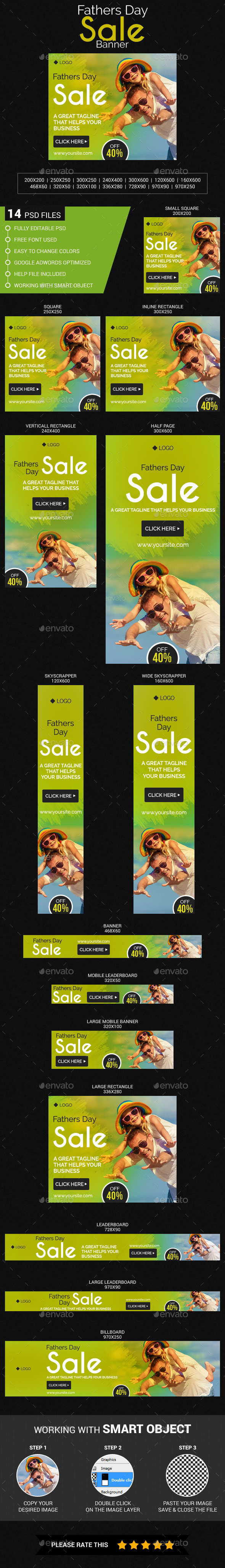 Fathers Day Sale - Banners & Ads Web Elements
