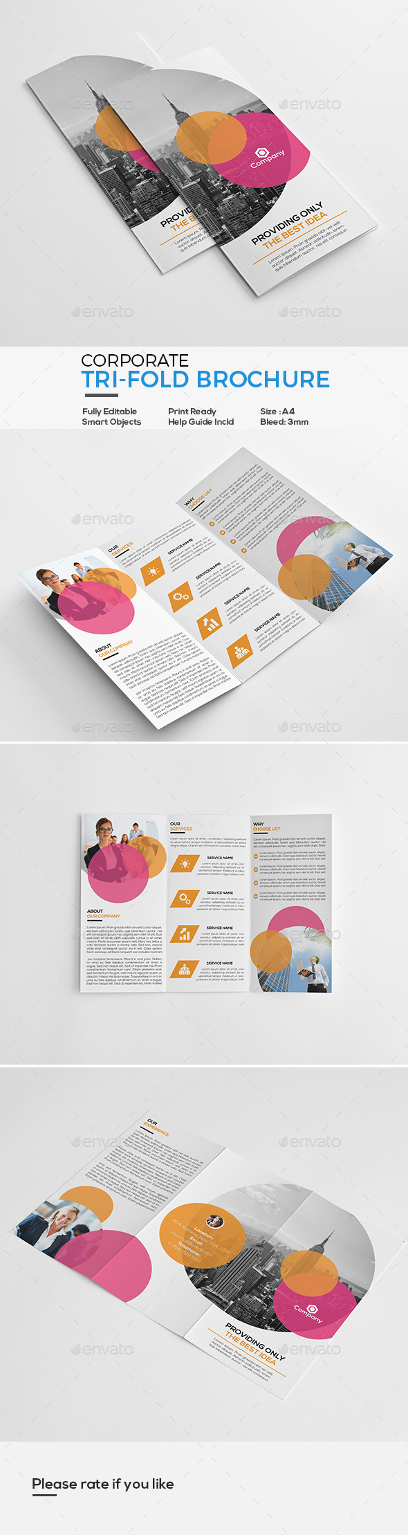 Corporate Tri-Fold Brochure - Corporate Brochures