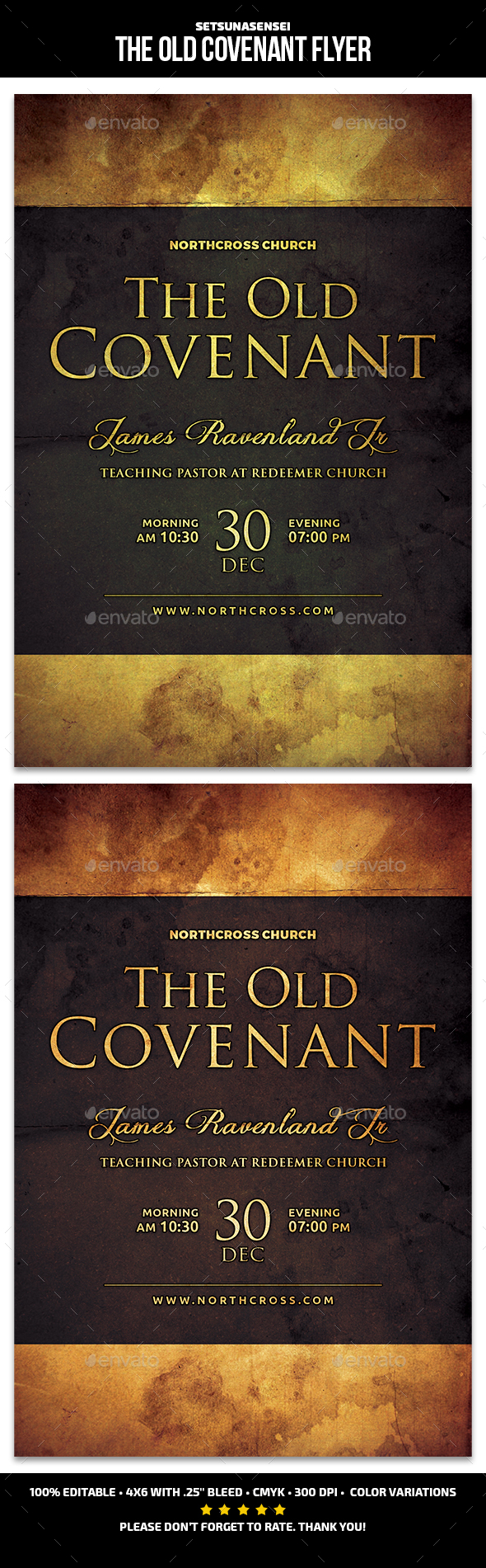 The Old Covenant Church Flyer - Church Flyers