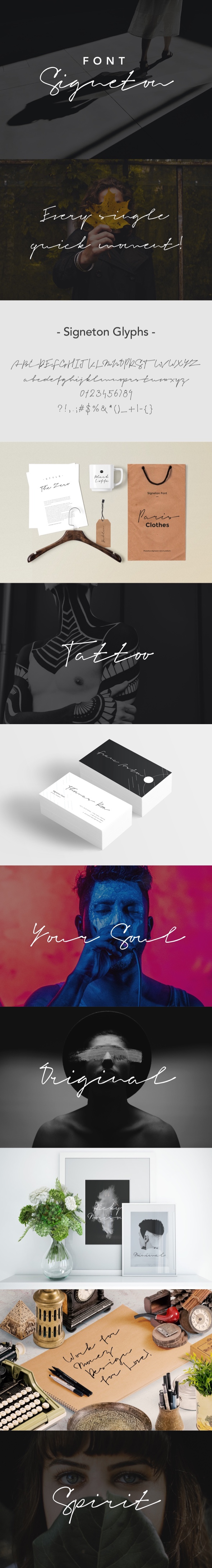 Signeton | Font Script Signature - Hand-writing Script