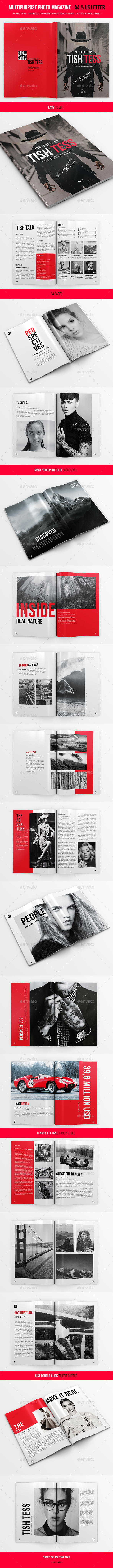 Multipurpose Photo Portfolio - US Letter and A4 - 34pgs - Portfolio Brochures