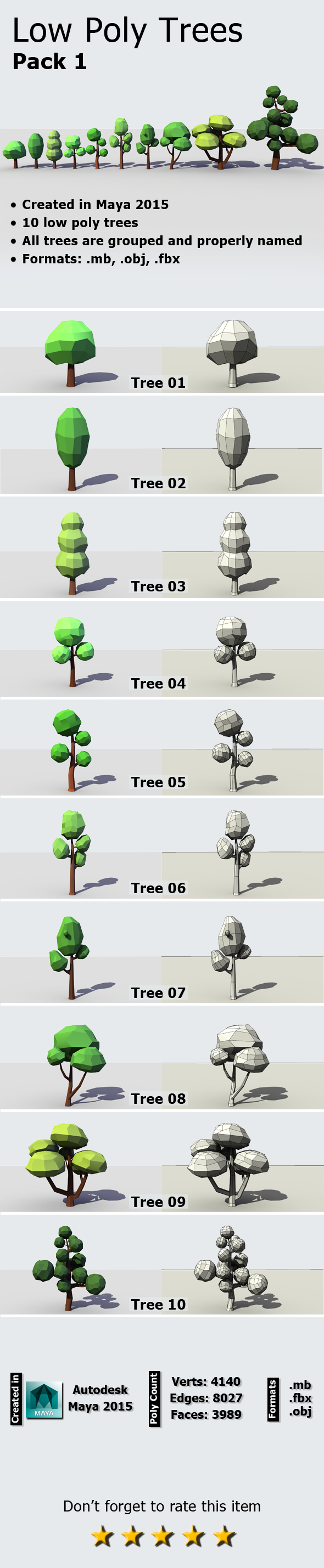 Low Poly Tree - 3Docean 20084497