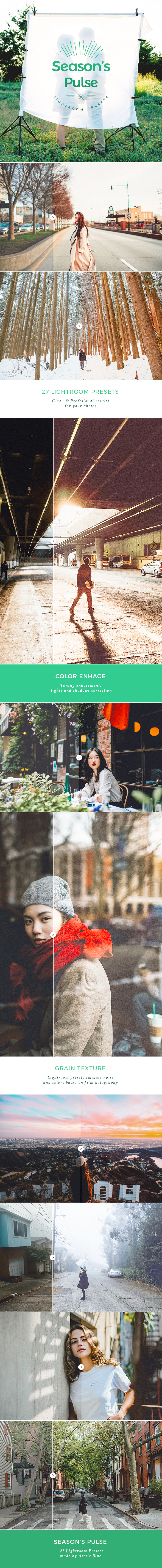 27 Season's Pulse Lightroom Presets - Film Lightroom Presets