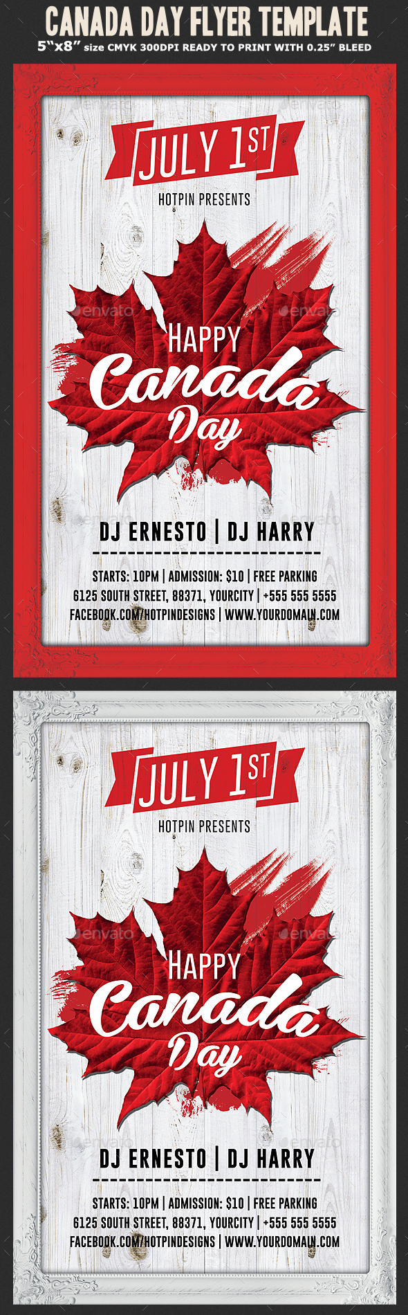 Canada Day Flyer Template - Holidays Events