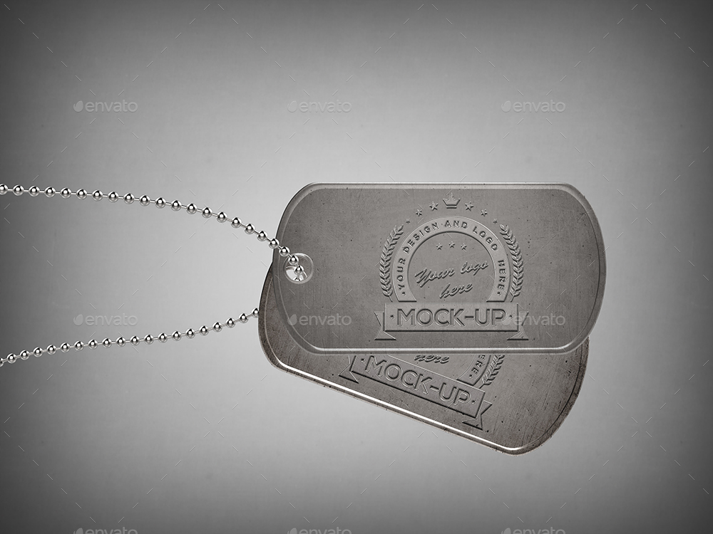 Download Dog Tag Mock Up By 3background Graphicriver