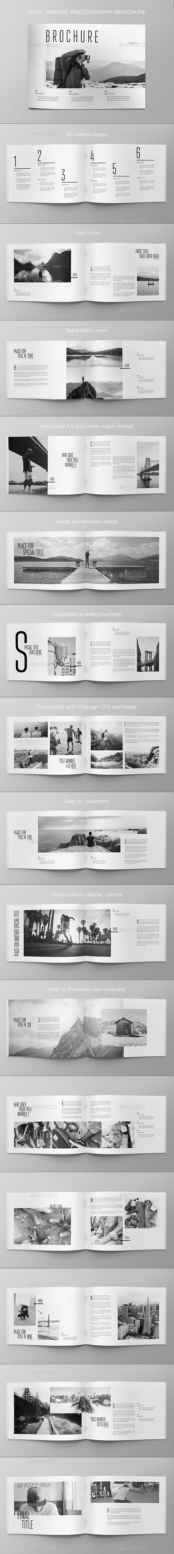 Cool Minimal Photography Brochure - Brochures Print Templates
