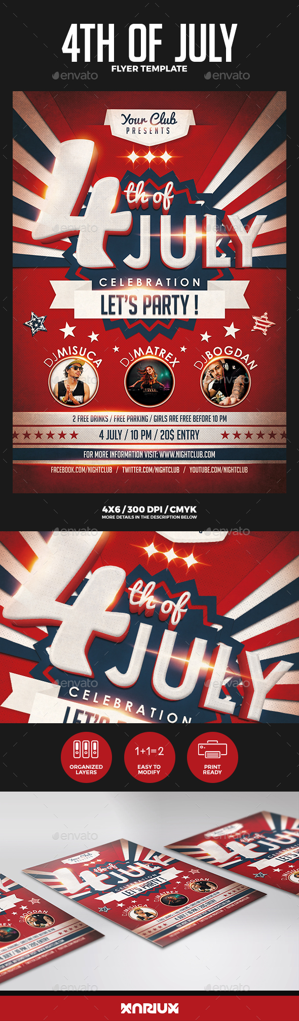 4th of July Flyer - Events Flyers