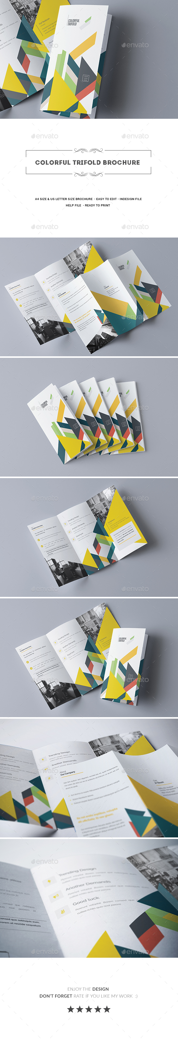 Colorful Trifold Brochure - Corporate Brochures