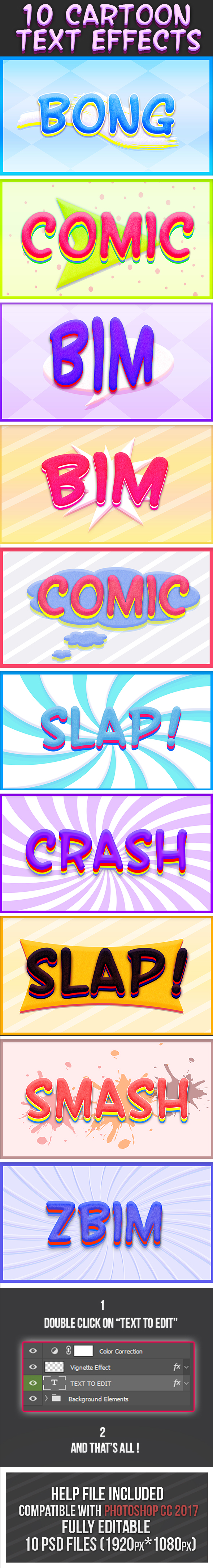 Cartoon Text Effects 5 - Text Effects Styles