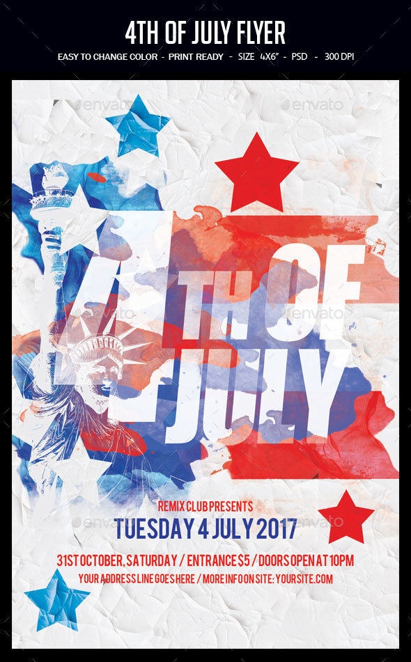4th of july flyer by studiorgb graphicriver 4 of july flyer