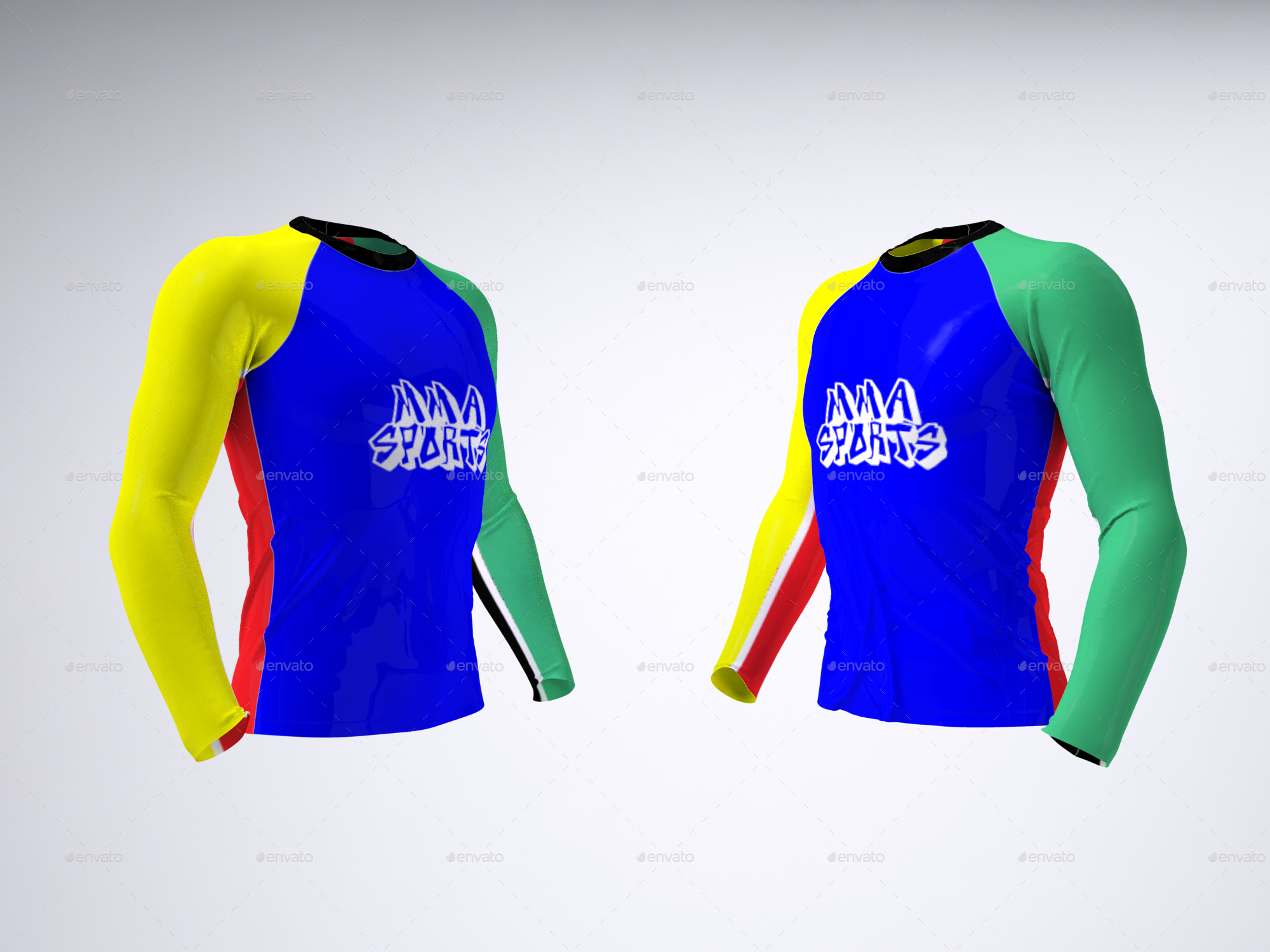 Grappling Rash Guard And Spats Mock Up By Sanchi477 Graphicriver