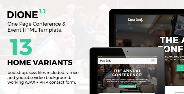 Dione - ConferenceEvent - ThemeForest 19679195