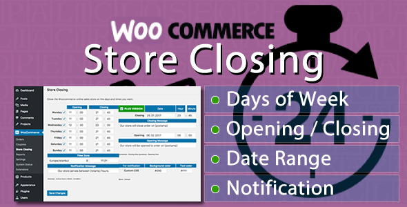 Woocommerce Store Closing - CodeCanyon Item for Sale