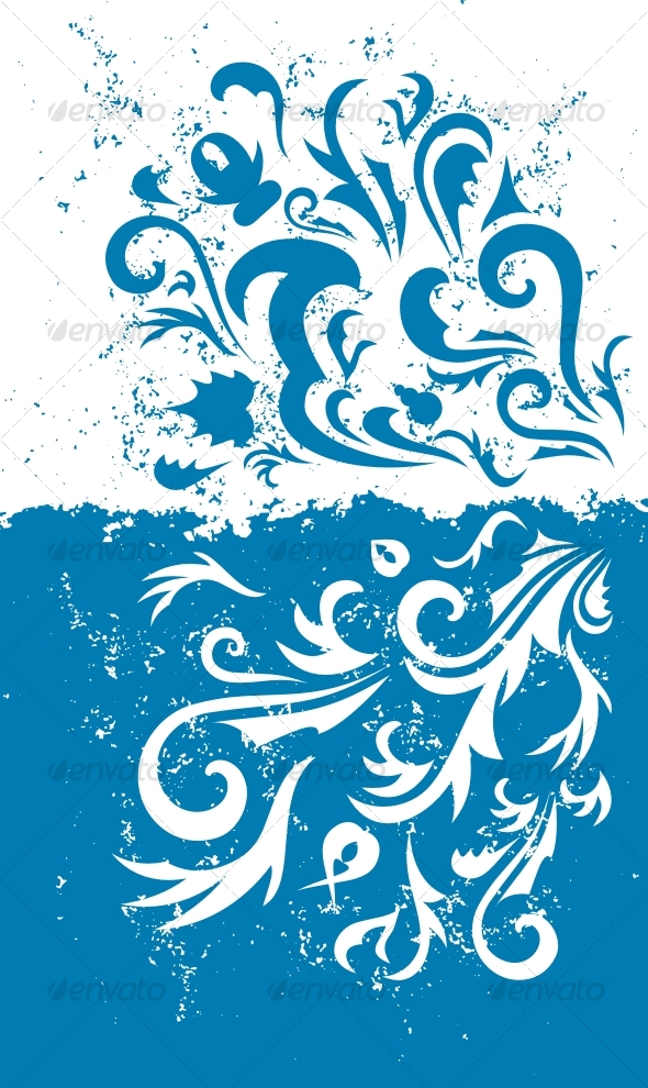 Grunge blue background - Backgrounds Decorative