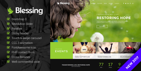 Blessing – Church Website Template