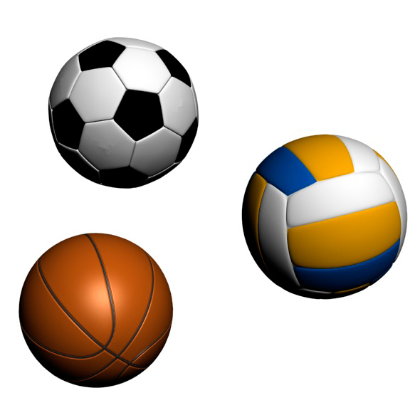 Three Sport Balls: - 3Docean 20103688