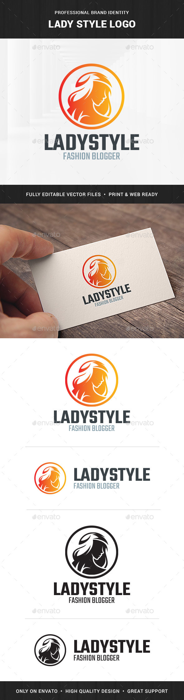 Lady Style Logo Template - Humans Logo Templates