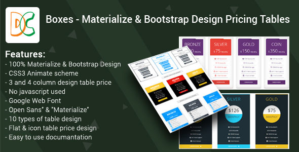 Boxes - MaterializeBootstrap - CodeCanyon 14973367