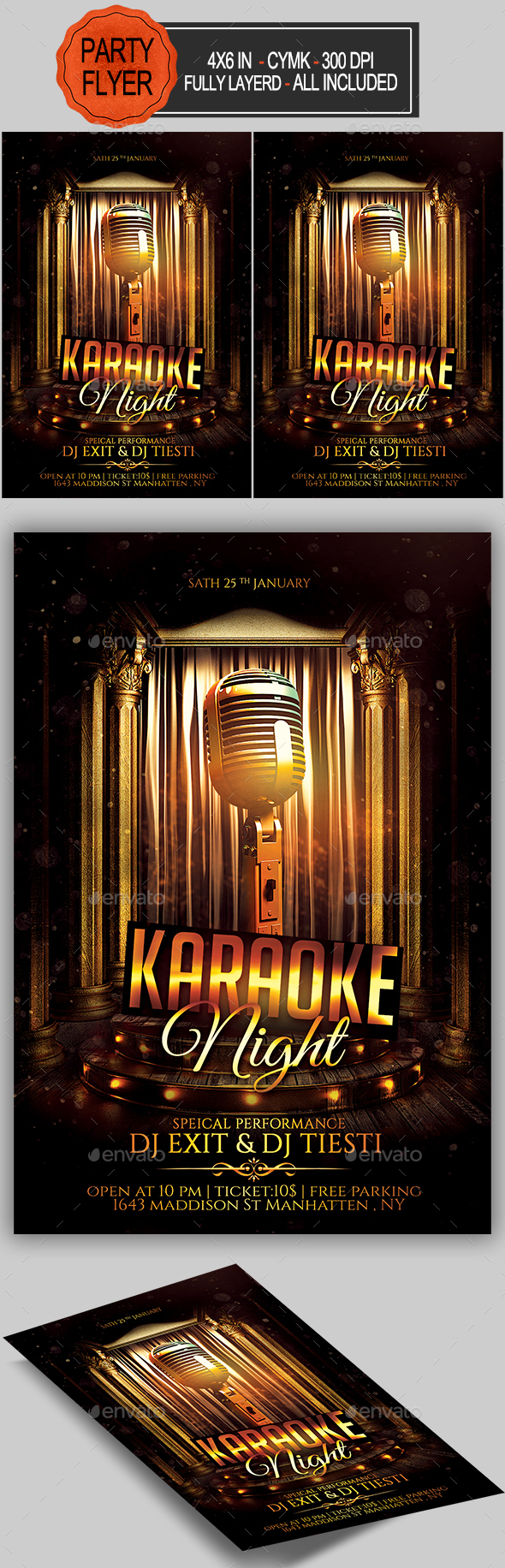 Karaoke Flyer - Clubs & Parties Events