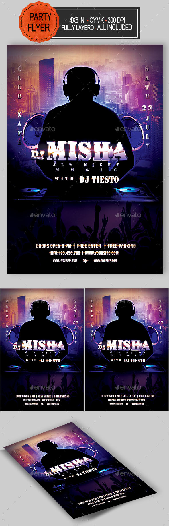 DJ Flyer - Clubs & Parties Events